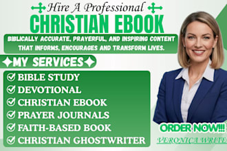 ghostwrite a christian ebook devotional bible study and faith based book