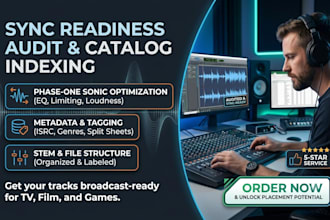 technical audit and optimize your music catalog for sync licensing readiness