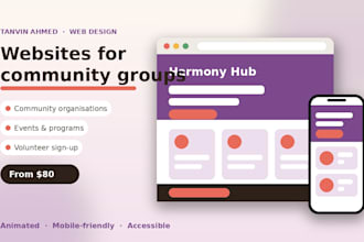 design a modern animated website for your small business