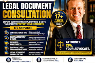 draft review and edit legal contracts and business agreements
