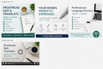 proofread, edit and translate english and german documents
