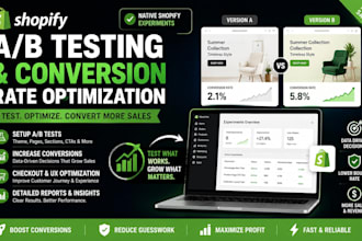 set up shopify ab testing and conversion rate optimization