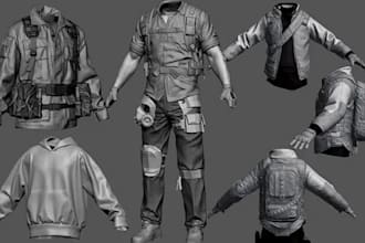 do 3d second life clothes, metahuman clothing outfit and clo3d clothes for ue5