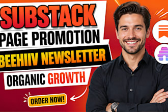 do organic substack page promotion, beehiiv newsletter to grow subscribers