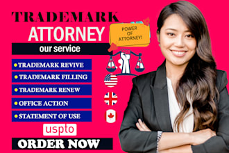file your trademark and patent application, US attorney, office action, amazon