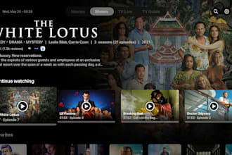 develop a custom fire TV, android TV and white label iptv ott app