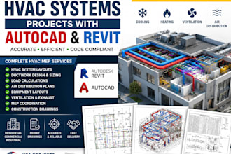 do tx ca fl ny nj hvac systems projects with autocad and revit