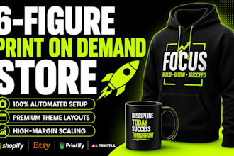 do print on demand store, shopify pod store, printify, printful, etsy pod store
