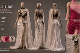 create realistic 3d clothing and costume