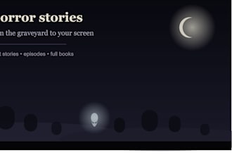 write horror stories and episodic horror book series