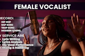 be female hip hop rapper, trap singer, modern gospel vocalist