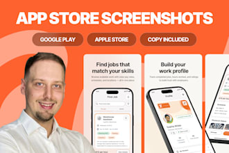 design app store and google play screenshots for your mobile app