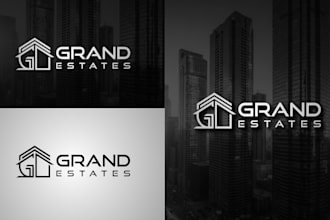 design a modern real estate logo