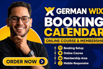 build german wix booking calendar website wix online course wix membership site