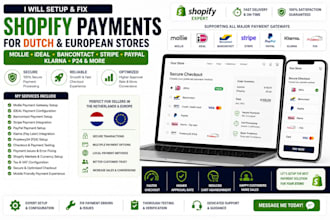 setup fix dutch shopify payment mollie ideal bancontact stripe paypal klarna p24