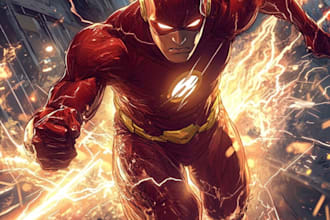 superhero character for comics