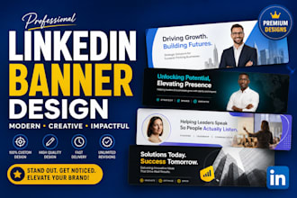 design professional linkedin banner, cover, header or ad for personal branding