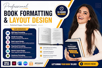 manuscript book formatting amazon KDP paperback upload kindle ebook formatting