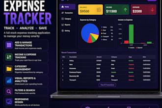 build a modern react expense tracker web application