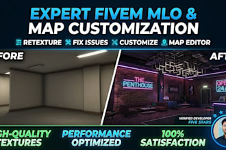 edit, create, retexture, fix and customize fivem mlo and map