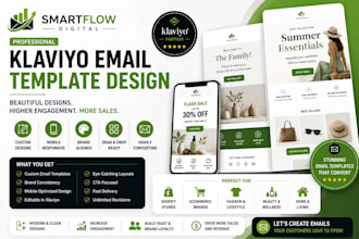 design responsive klaviyo email template for shopify