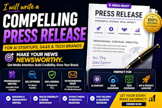 press releases that are ready for PR distribution and designed