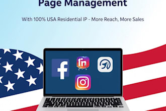 manage your USA facebook and instagram page with USA IP