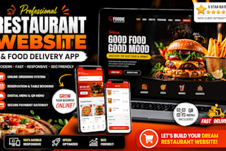 build restaurant website food delivery app online ordering restaurant app