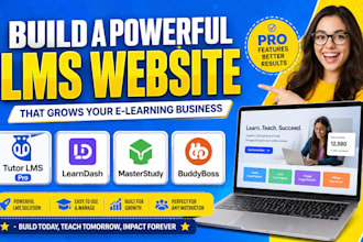 build wordpress lms website using tutor lms pro learndash masterstudy buddyboss