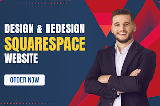 design or redesign a modern squarespace website