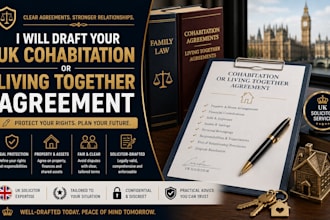 draft your UK cohabitation or living together agreement