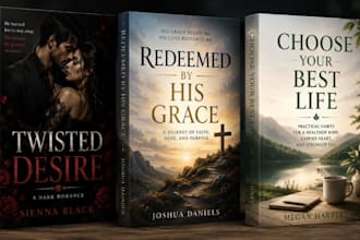 do book cover design, ebook cover design, kdp book cover, book design
