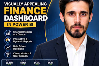 do visually appealing finance dashboard in power bi