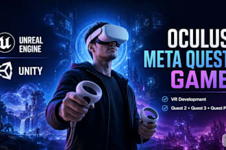 develop oculus meta quest 2 3 and pro VR game using unity and unreal engine