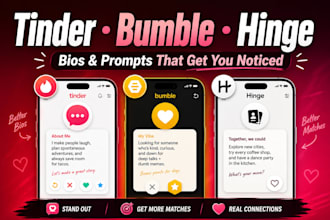 write your dating profile bio for tinder bumble hinge