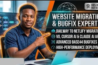 base44 cursor ai bolt v0 claude ai webstite railway migration to netlify bugfix