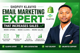 be your shopify klaviyo email marketing expert