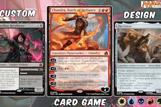 do custom illustration for mtg card, tcg card, edh commander card, fantasy card