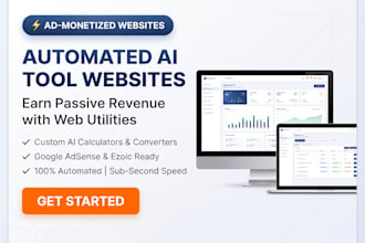 build automated ai tool website for ad revenue