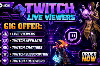 do twitch promotion to boost your twitch live viewers