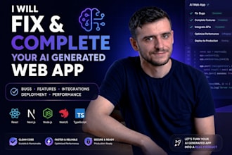 fix and complete your ai generated web app