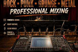 professionally mix your rock or metal track