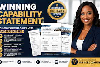 create a winning capability statement for government contracts and businesses