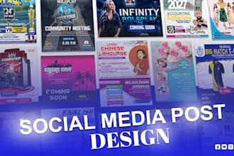 design social media post face book and instagram posts