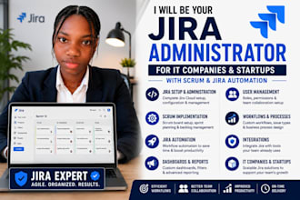create jira administrator for IT companies startups with scrum jira automation