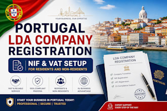 register your portugal lda, nif and vat fast