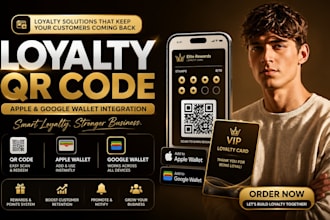build apple wallet google wallet loyalty card system saas qr code integration