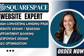 do squarespace website, website develoment, design or redesign squarespace