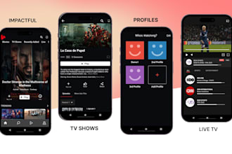develop a custom vod app, ott platform, smart TV, p2p iptv video streaming app