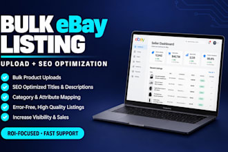 do ebay product hunting, ebay listing, ebay SEO, complete ebay store management
